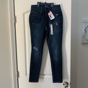 Dark denim skinny jeans